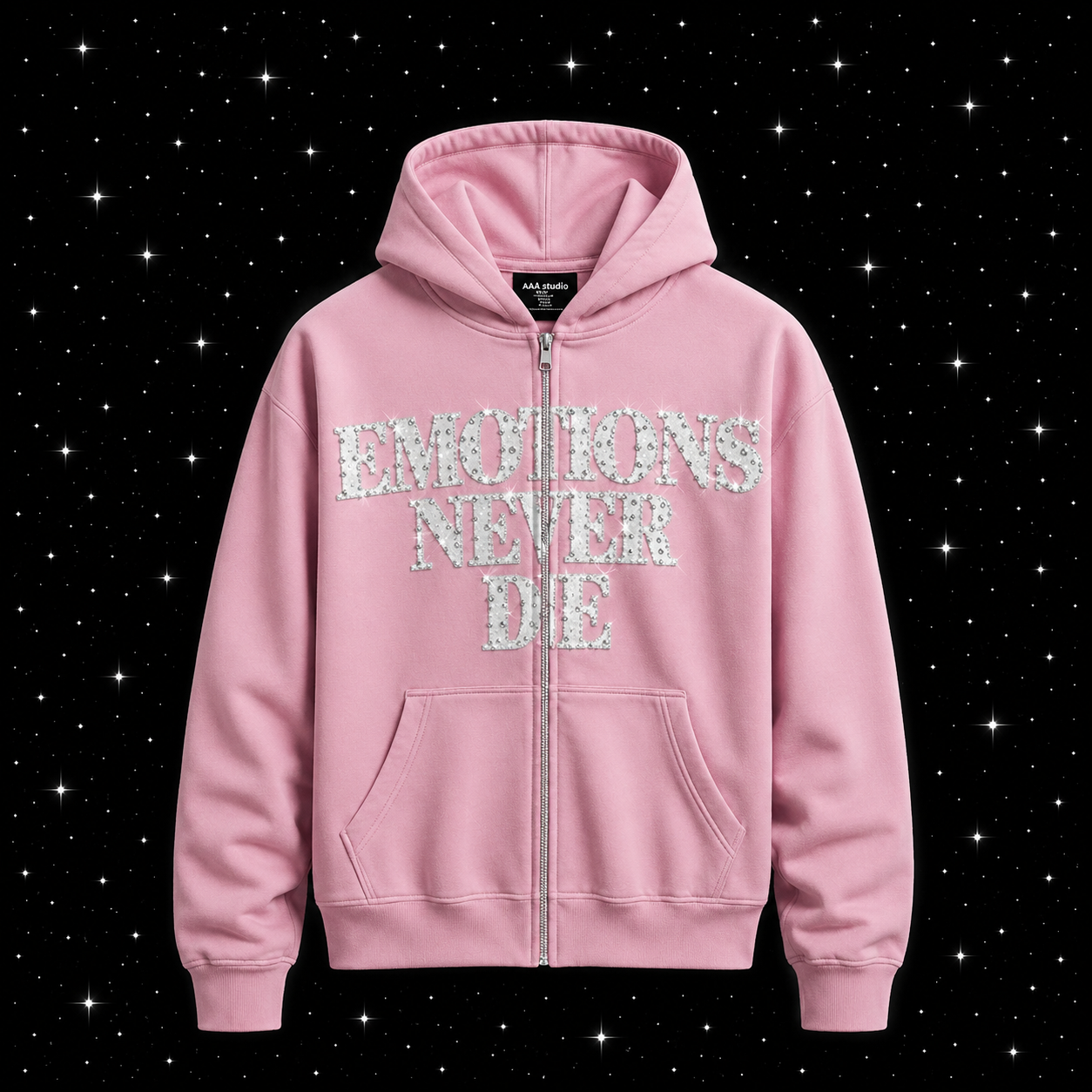 HOODIE MIXED EMOTION "NEVER DIE"