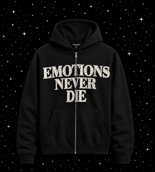 HOODIE MIXED EMOTION "NEVER DIE"