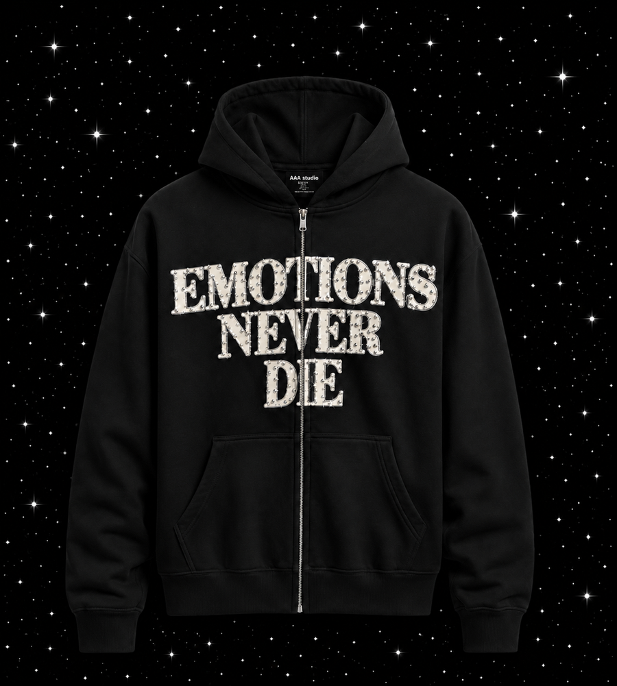 HOODIE MIXED EMOTION "NEVER DIE"