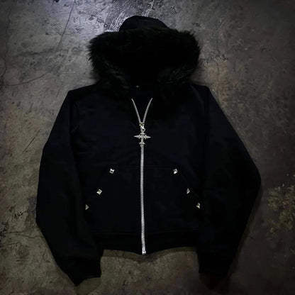 Black Leaf W Hoodie
